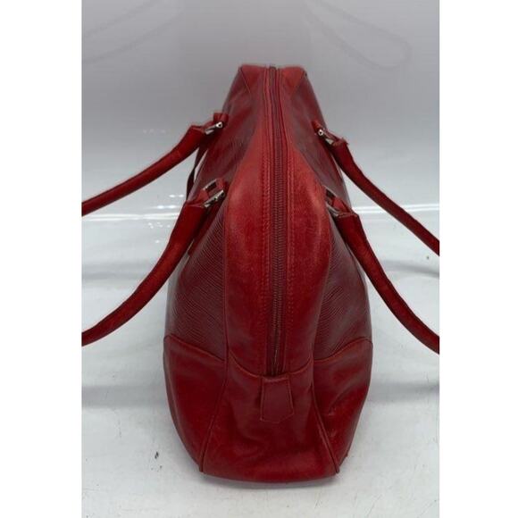 ANTONIO SCEPI RED LEATHER SHOULDER BAG - Picture 3 of 13